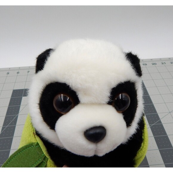 Aurora Panda Bear Hand Puppet Bamboo Tree Plush Pop-up Stuffed Animal Wildlife - Picture 9 of 11